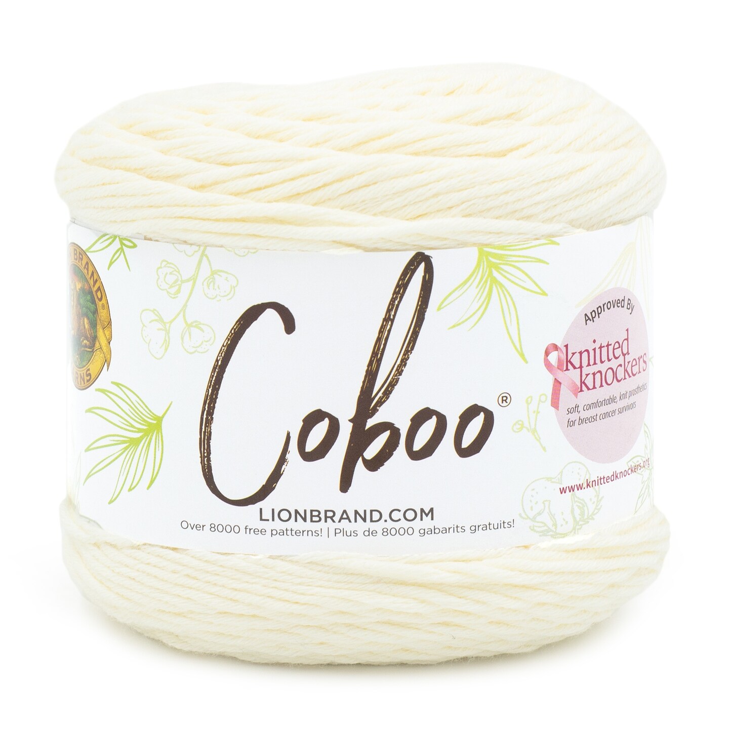 Lion Brand Coboo Yarn-Vanilla Blossom