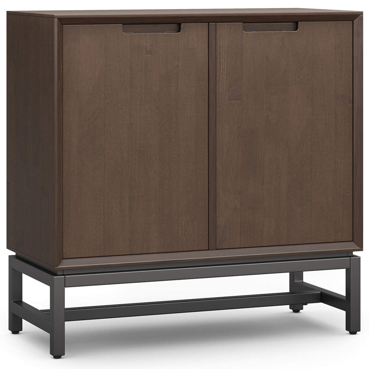 Banting Low Storage Cabinet Solid Hardwood Adjustable Shelves Versatile 31.5 Inch