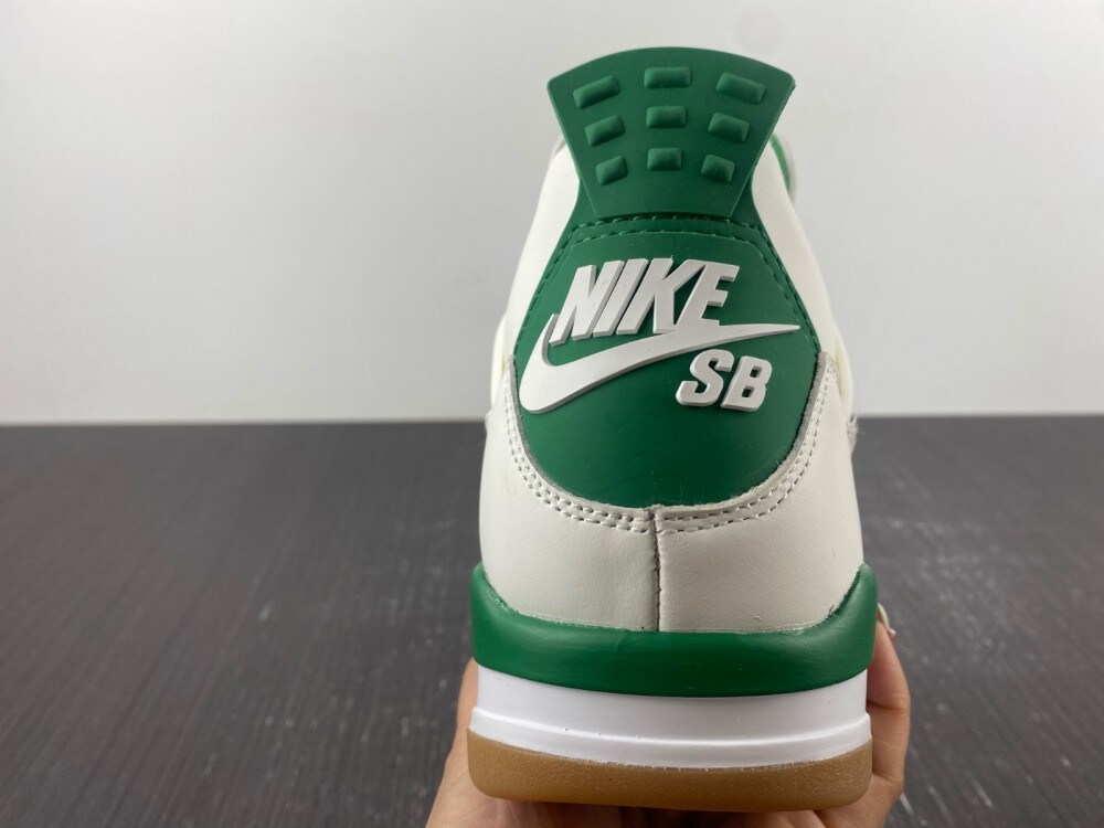 SB X Air Jordan 4 Sail Pine Green-Neutral Grey-White - Sneakers for Men and Women