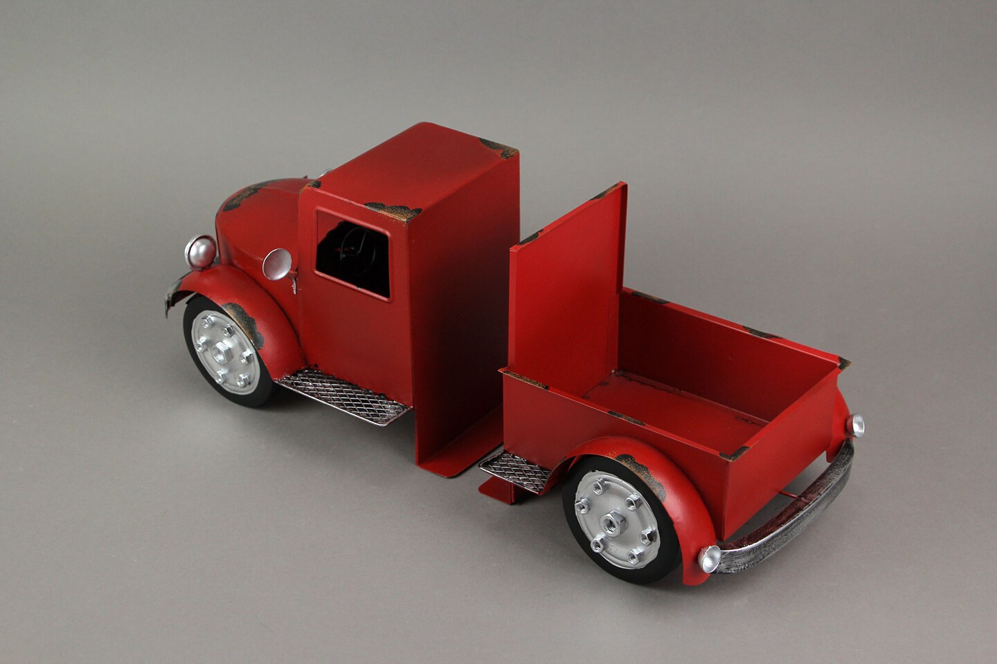 Vintage Pickup Truck Weathered Finish Metal Bookends