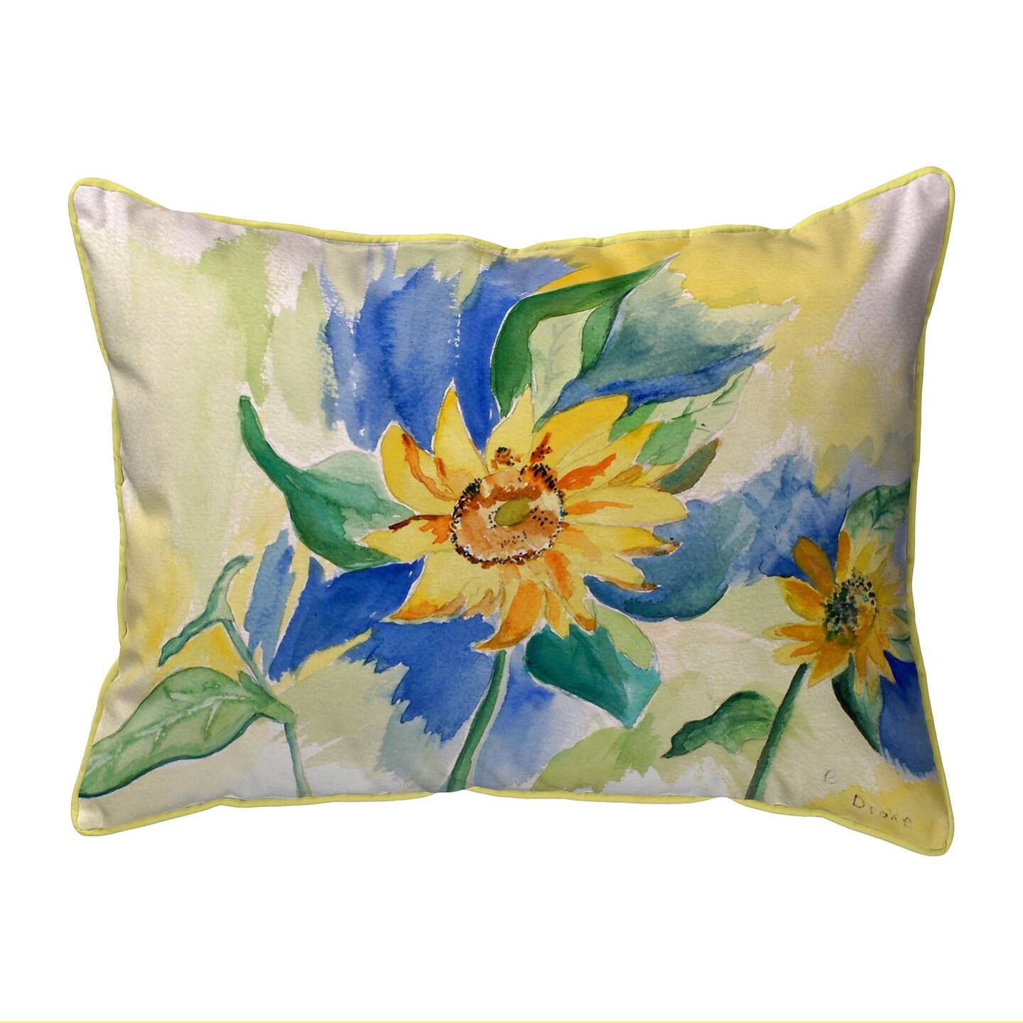Betsy Drake Betsy&#x27;s SunFlower Large Indoor/Outdoor Pillow 16x20