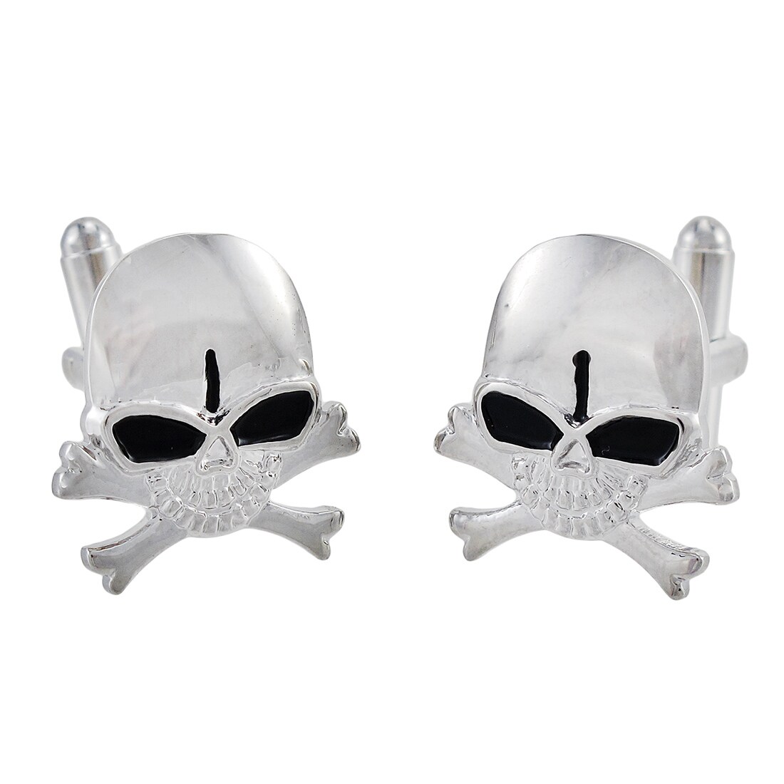 Stainless Steel Skull & Crossbones Cuff Links Cufflinks