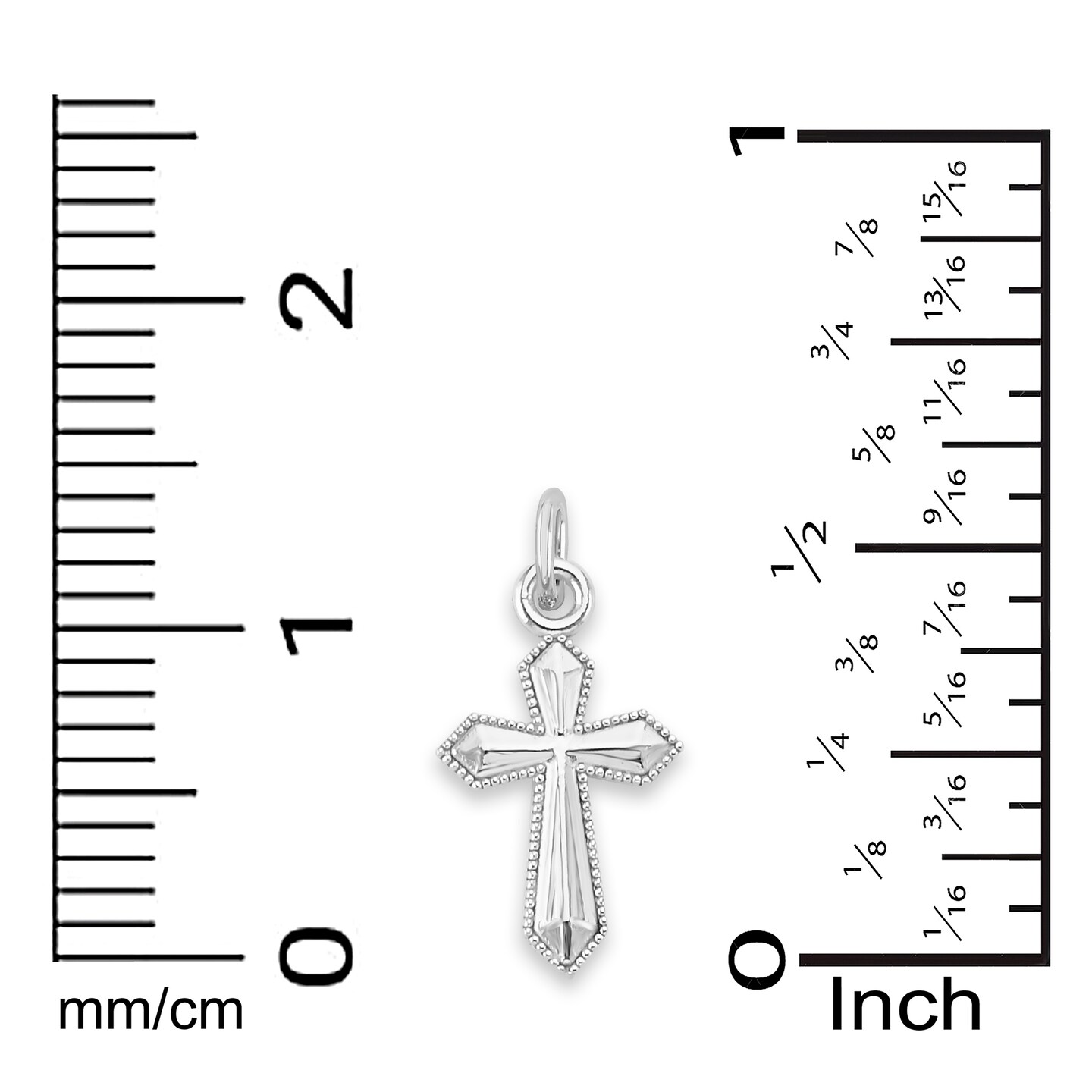 Diamante Charm Bracelet Cross Silver B5410-R00P – She Chester