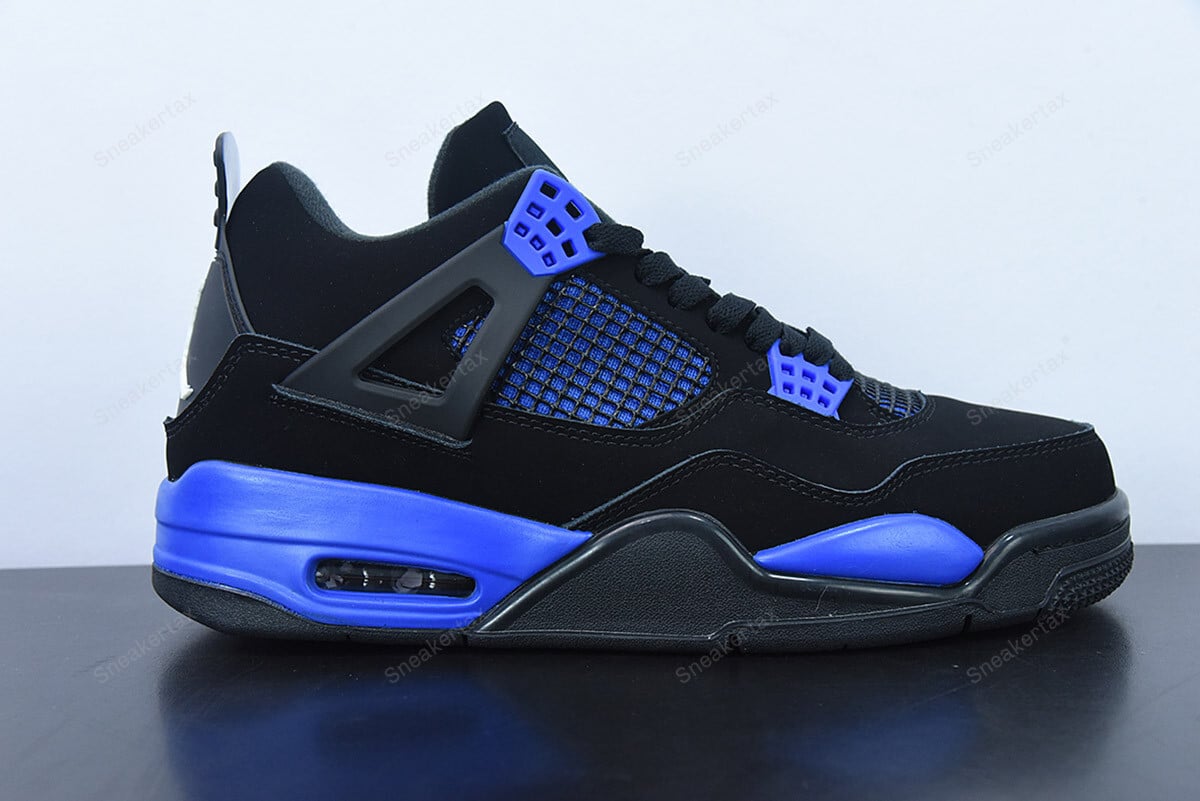 Jordan retro 4 black blue online