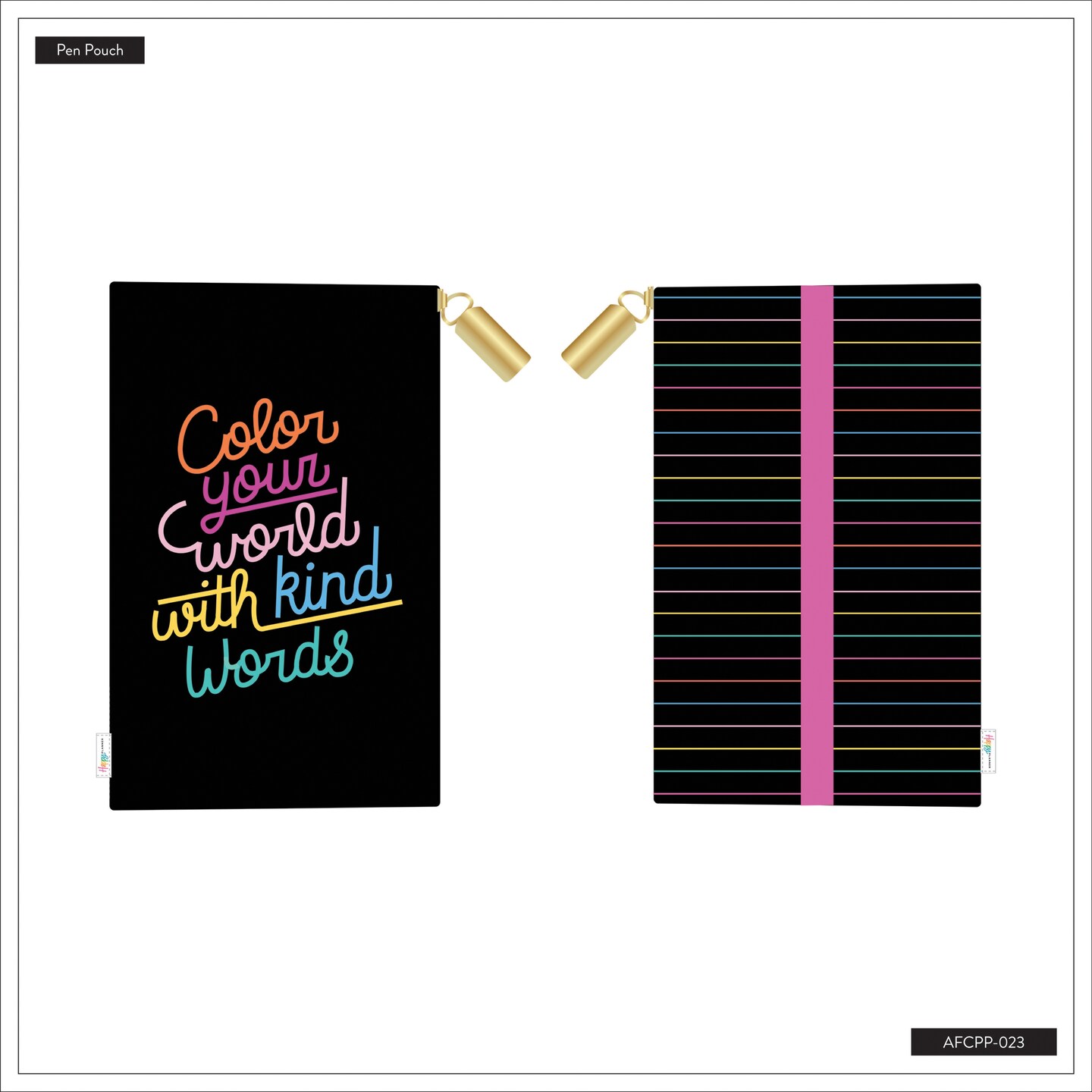 Happy Planner Elastic Pen PouchHPG Spread Some Happy Michaels