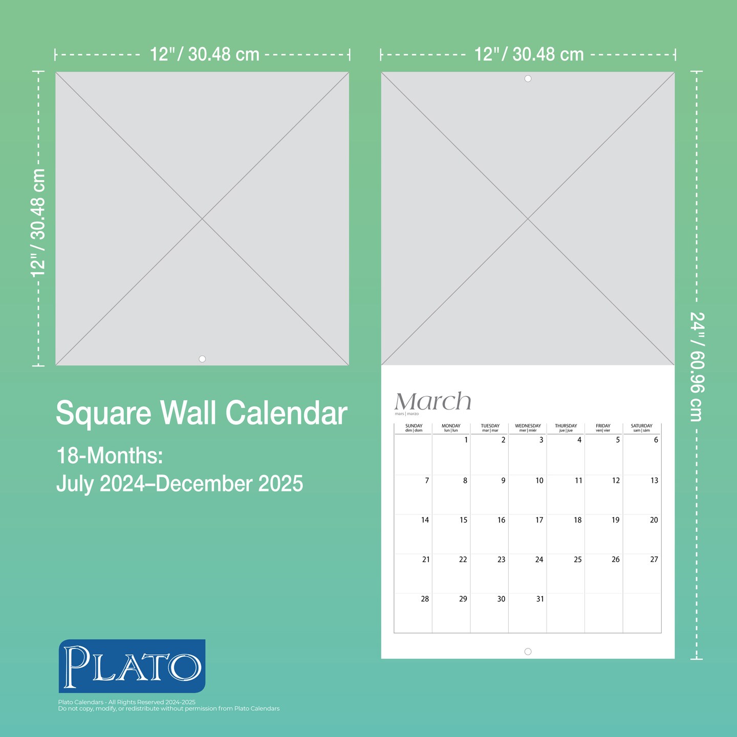 NASA Explore the Universe | 2025 12 x 24 Inch 18 Months Monthly Square Wall Calendar | July 2024 - December 2025 | Plastic-Free | Plato | Space Cosmos Inspiration
