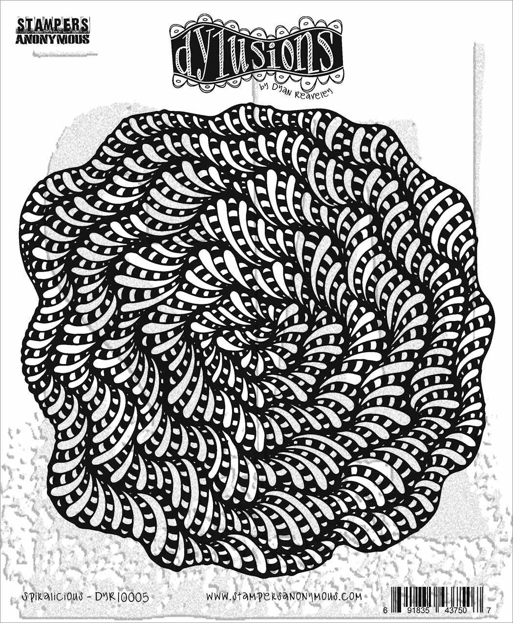 Dyan Reaveley's Dylusions Cling Stamp Collections-Spiralicious