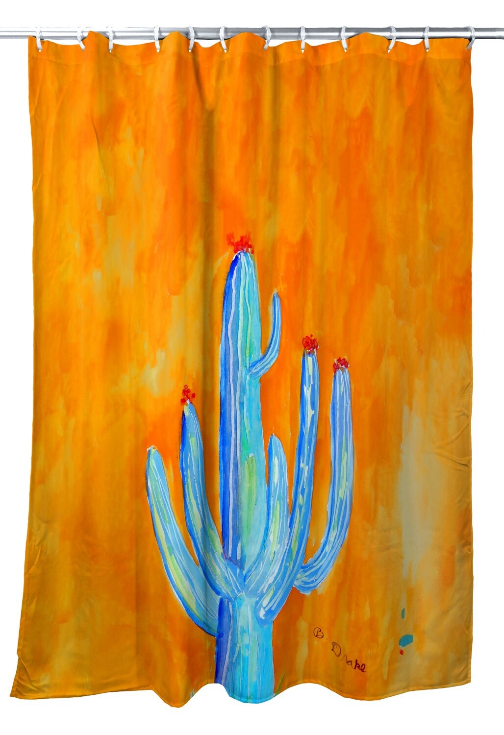 Betsy Drake Tall Cactus Shower Curtain