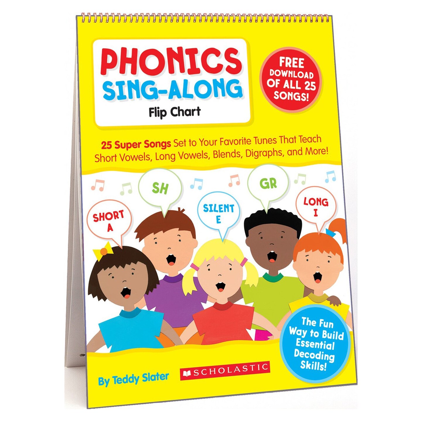 Phonics Sing-Along Flip Chart: 25 Super Songs Set to Your Favorite ...