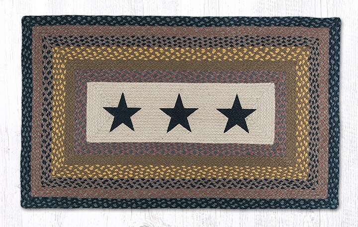 Earth Rugs PP-99 Stars Rectangle Patch 27 Inch X 45 Inch