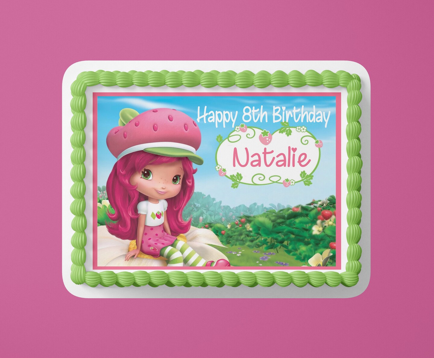 Strawberry Birthday Cake Topper Infoupdate Org