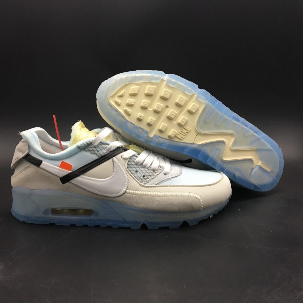 Off White x Air Max 90 The Ten Ice Sneakers For Men And Women Gift For Him Gift For Her MakerPlace by Michaels