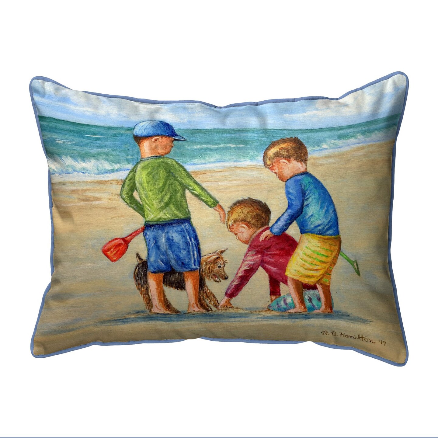 Betsy Drake Buried Treasure Large Indoor/Outdoor Pillow 16x20