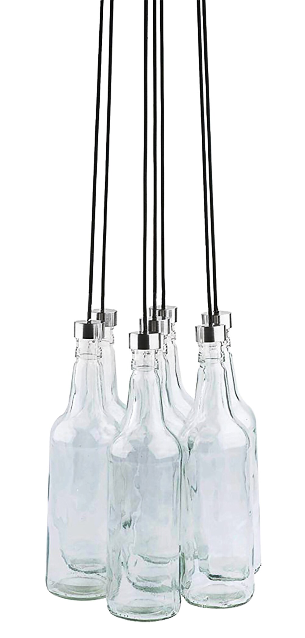 Leitmotiv BottLED Glass 7 Bottle Hanging Pendant Lamp