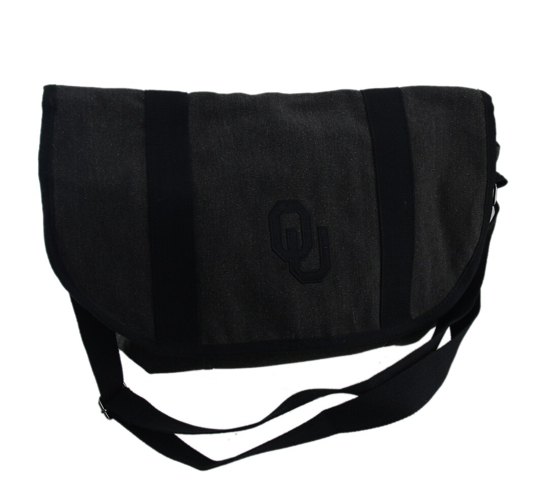 Gray Cotton University of Oklahoma Sooners Messenger Bag