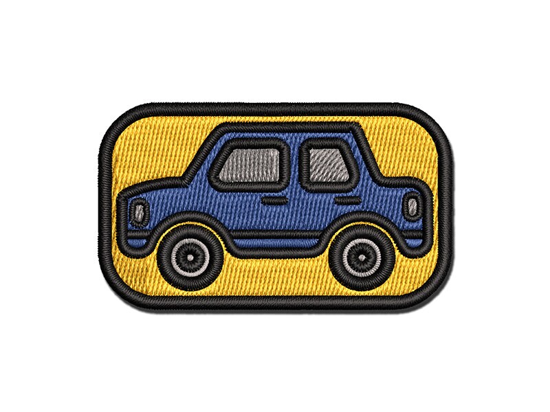 Car Vehicle Automobile Multi-Color Embroidered Iron-On or Hook &#x26; Loop Patch Applique