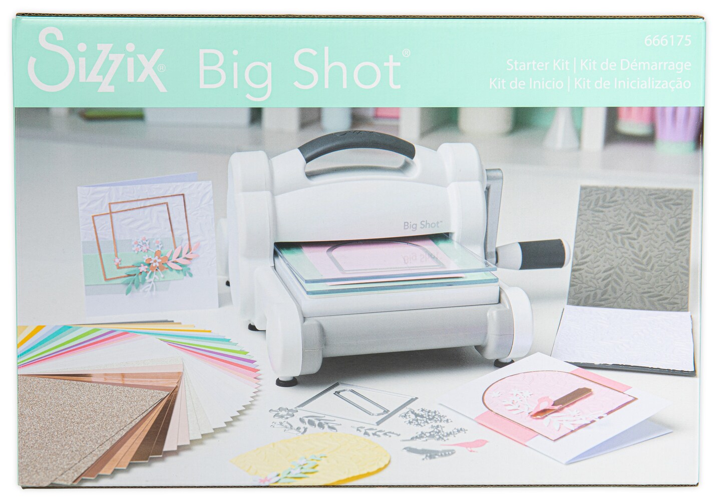 Sizzix Big Shot Starter Kit-White W/Gray