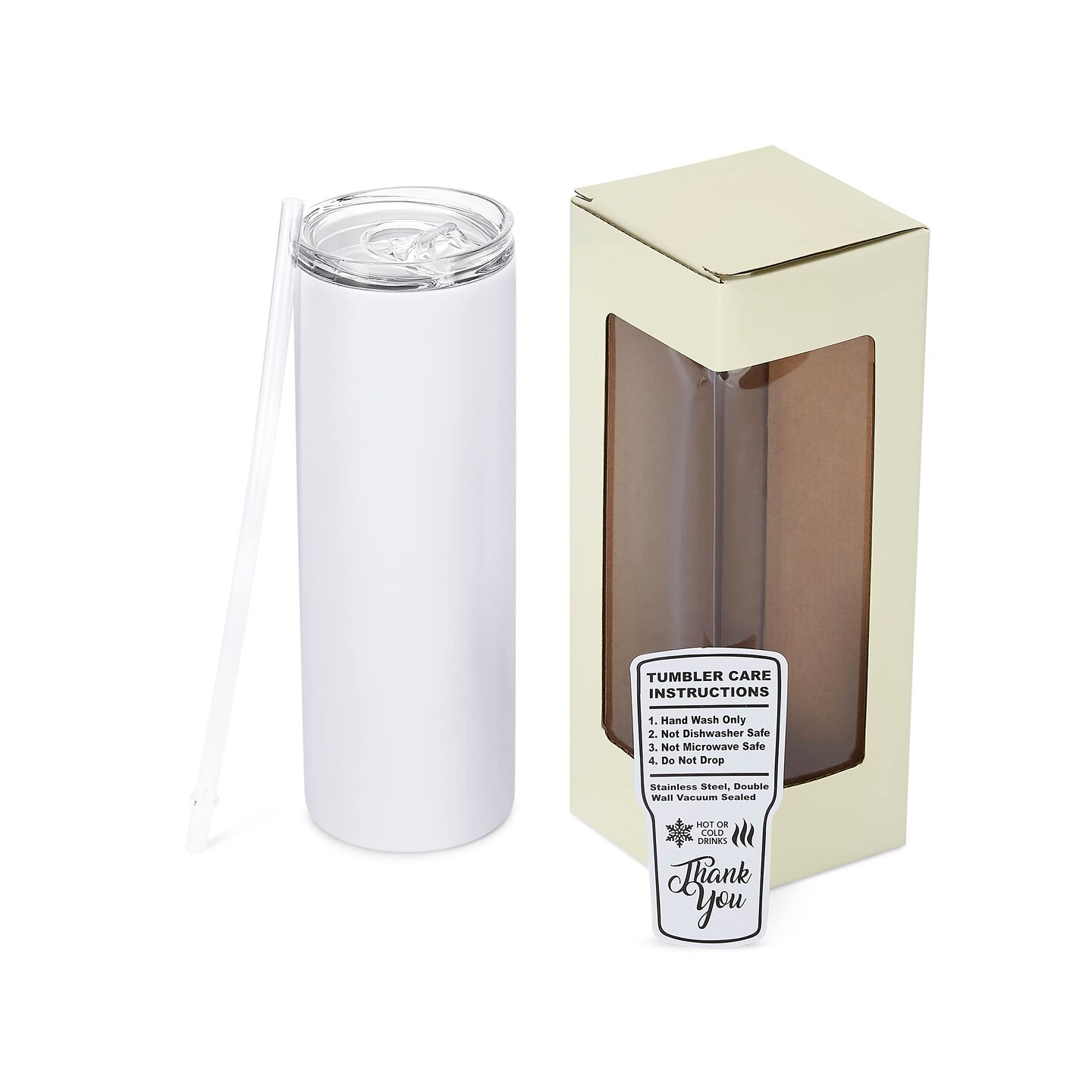 Makerflo Glow in The Dark Tumbler 20oz, BFA-Free, Stainless Steel ...