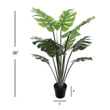 2-Pack: Artificial Split Philo Plant - 36-Inch - Indoor Tropical Houseplants
