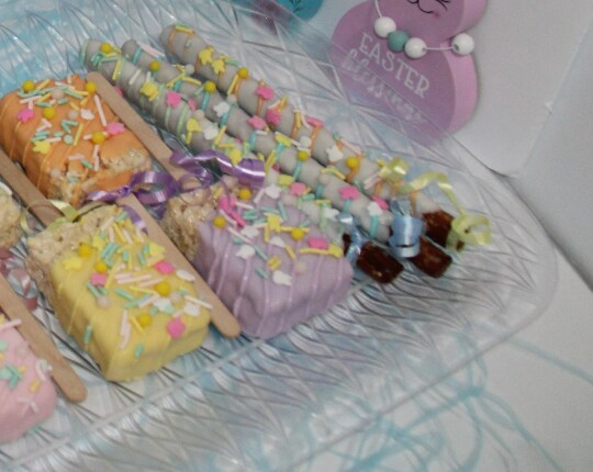 Easter Chocolate Dipped Pretzel Rods With Caramel - Candy, Dessert, Basket Stuffer product 2