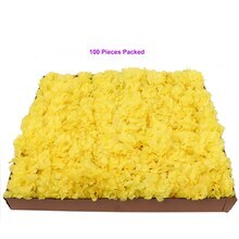 Box of 100: Yellow Silk Carnation Picks by Floral Home&#xAE;