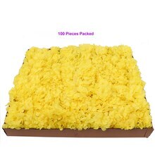 5&#x22; Yellow Silk Carnation Picks - Box of 100, Lifelike Blooms, Perfect for Floral Arrangements, Events &#x26; Home D&#xE9;cor - Ideal for All Seasons, Floral Home by Artificial Flowers