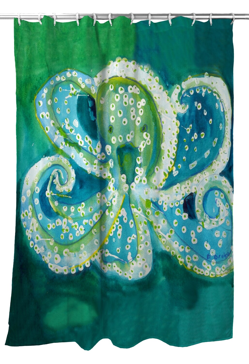 Betsy Drake Octopus Shower Curtain