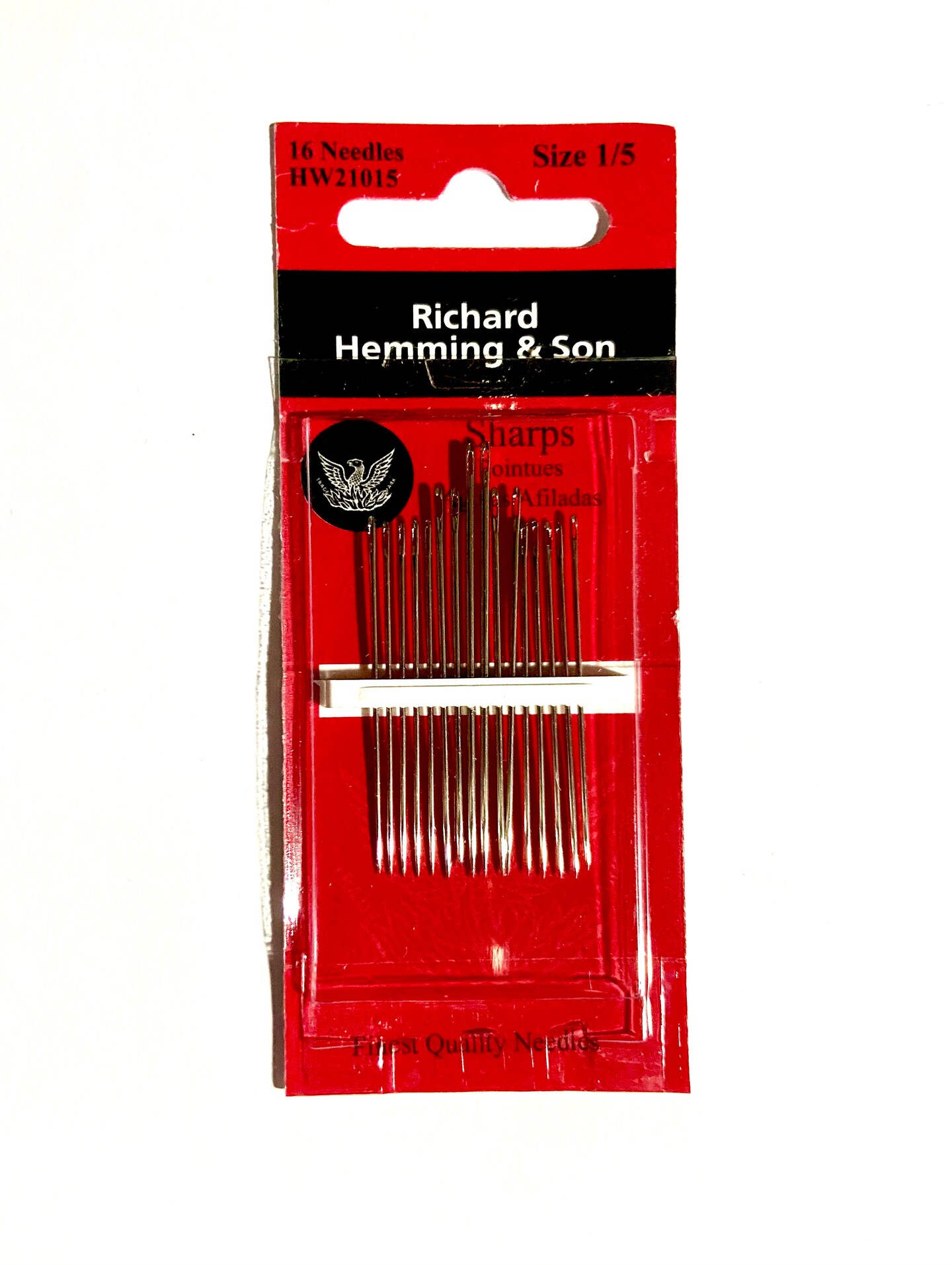 Hand Sewing Needles - Sharps --- Size 1/5 --- by Richard Hemming &#x26; Son&#xAE;