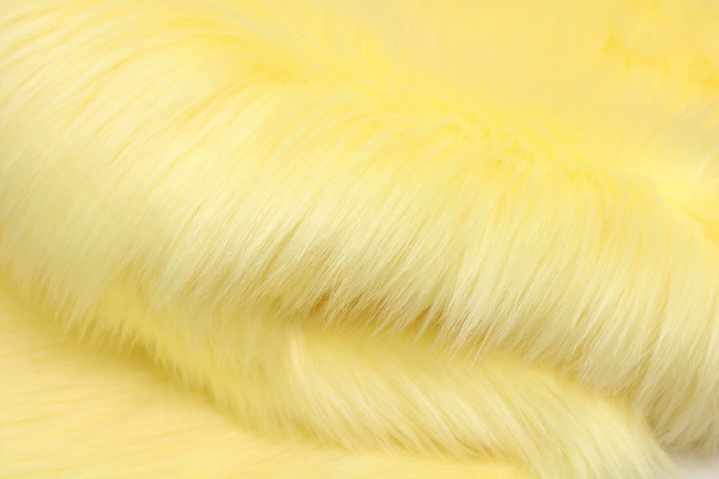 Pastel Yellow Faux Fur by Trendy Luxe