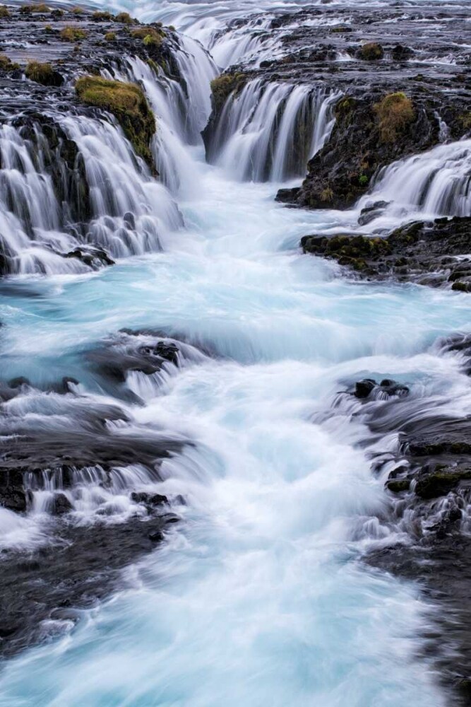 Iceland, Bruarfoss Waterfalls flow into river by Dennis Kirkland - Item # VARPDXEU14BJY0107