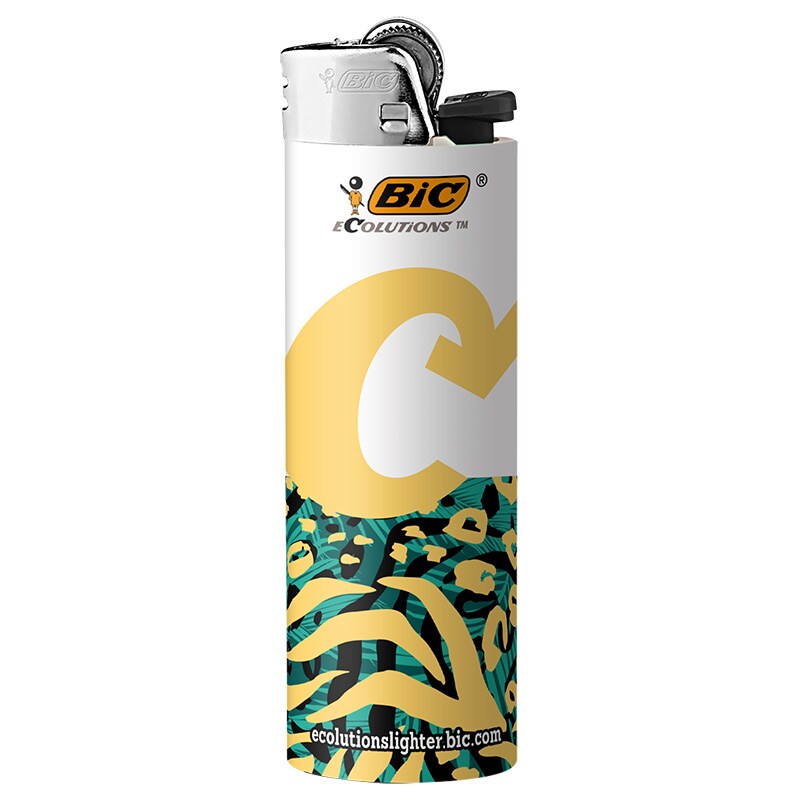 BIC Ecolutions Pocket Lighter, 6-Pack of Ecofriendly Candle Lighters, 100% Recycled Packaging and 55% Recycled Metal, 30% Carbon Offset