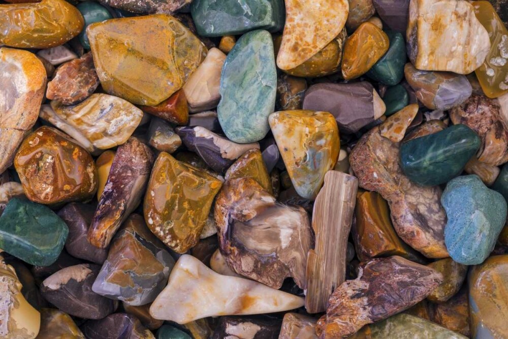 USA, Arizona, Tucson Detail of polished rocks by Don Paulson - Item # VARPDXUS03BJY0202