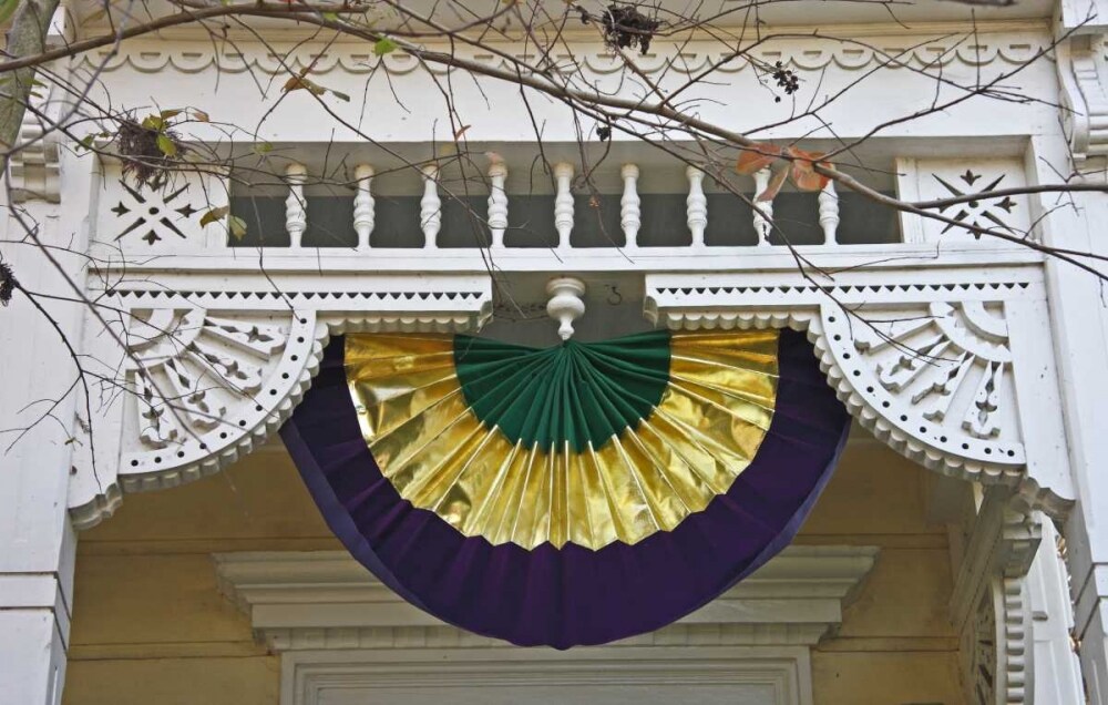 Louisiana, New Orleans, A Mardi Gras decoration by Nancy Noble Gardner - Item # VARPDXUS19BJA0086