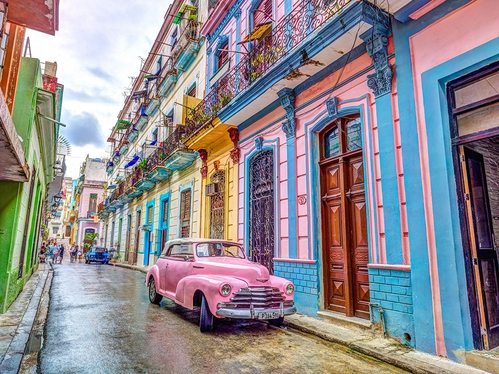Vintage car on street of Havana, Cuba Poster Print by Assaf Frank - Item # VARPDXAF201801251711X