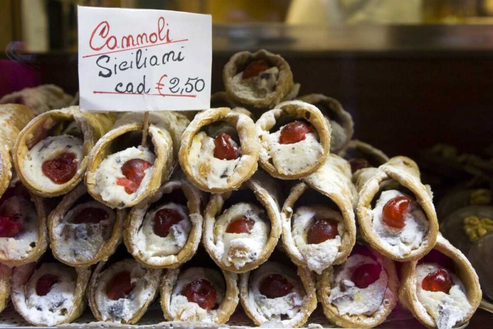 Italy, Venice Cannoli for sale in a bakery by Wendy Kaveney - Item # VARPDXEU16BJA0456