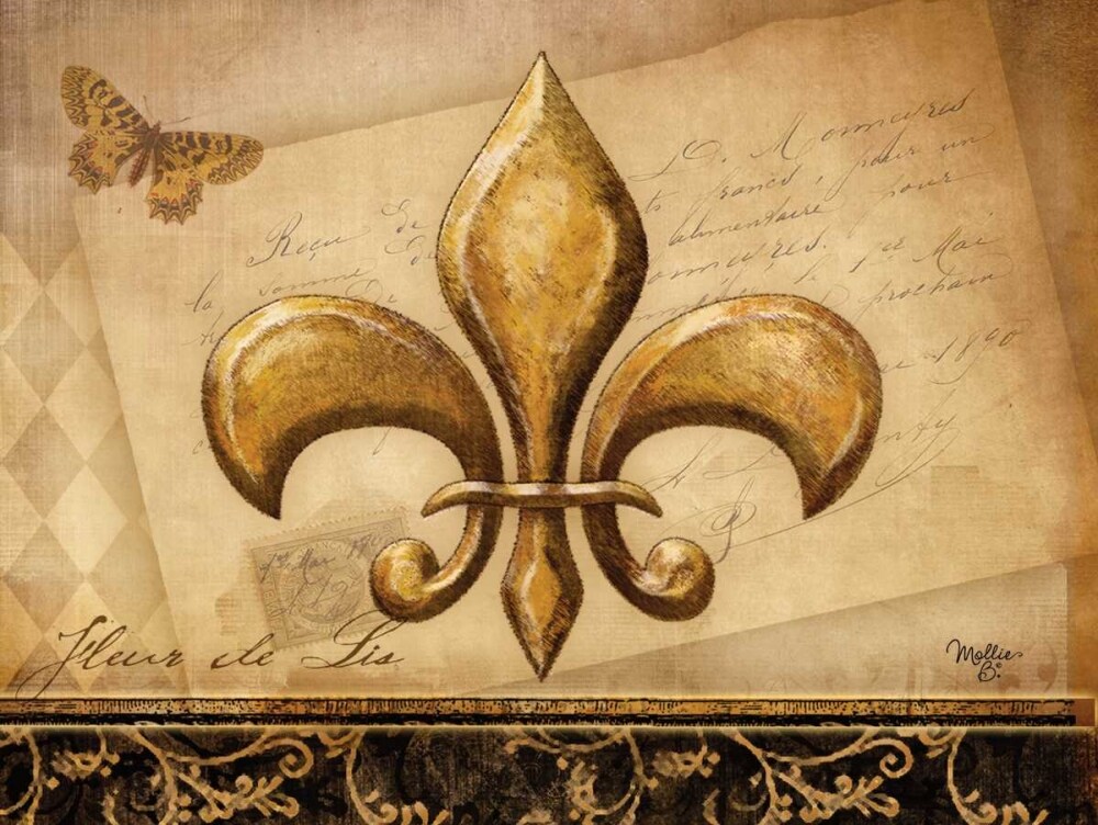 Fleur-de-lis XIII Poster Print by Mollie B. Mollie B. - Item # VARPDXMOL231