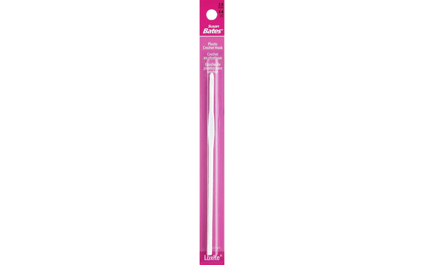 Bates Plastic Crochet Hook E
