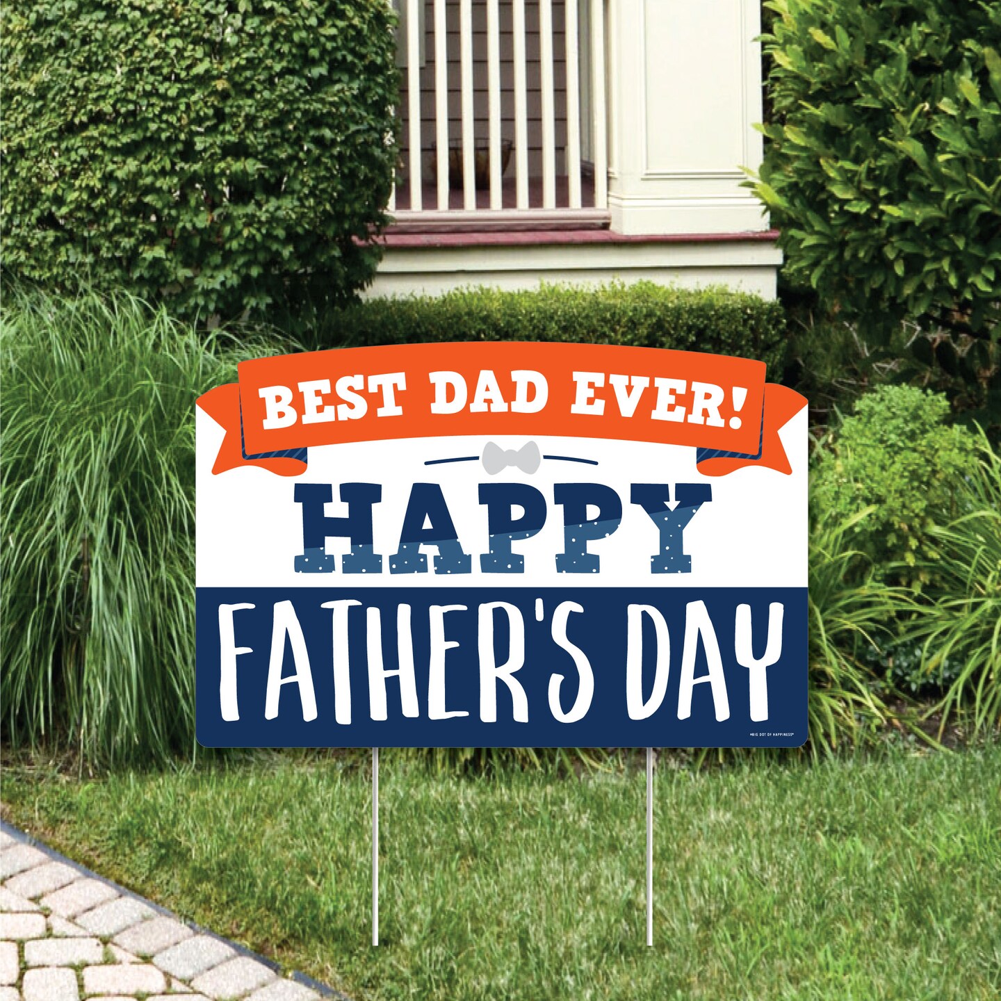 Big Dot of Happiness Happy Father&#x27;s Day - We Love Dad Party Yard Sign Lawn Decorations - Best Dad Ever Party Yardy Sign