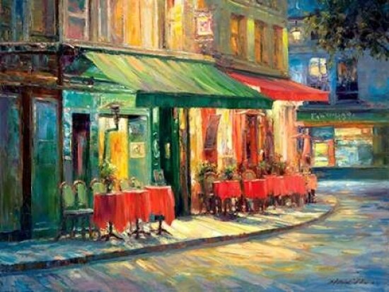 Red and Green Caf Poster Print by Haixia Liu - Item # VARPDXL745D