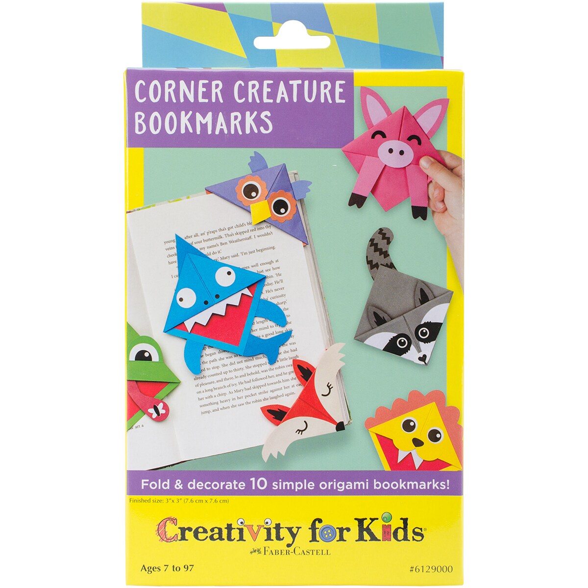 Creativity For Kids Corner Creature Bookmarks Mini Kit-Makes 10