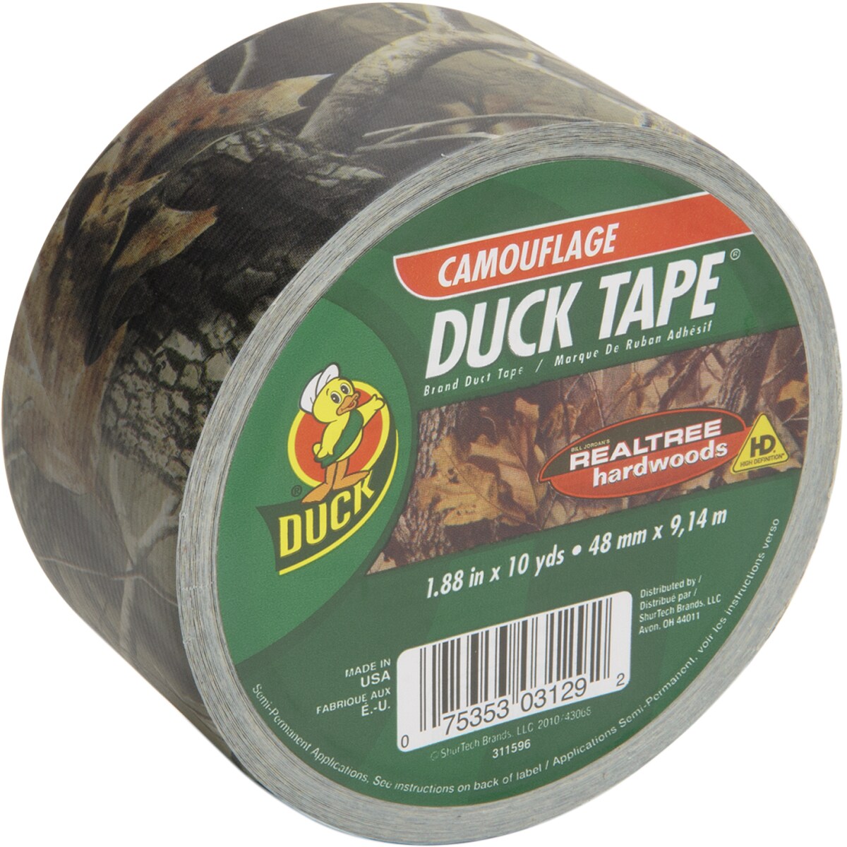 Duck Realtree(R) Duck Tape 1.88&#x22;X10yd-Camouflage