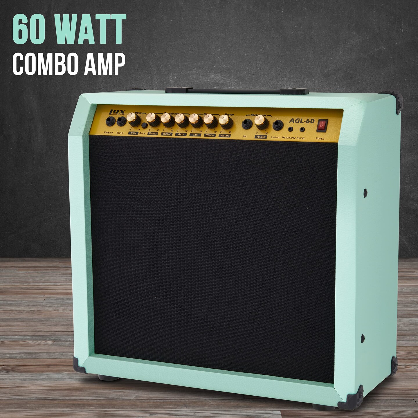 LyxPro Electric Guitar Amp, 60 Watt Portable Amplifier