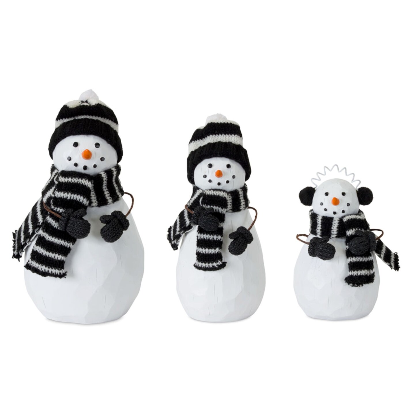 Melrose Set of 3 Snowman Family Christmas Tabletop Figurines 7.5"