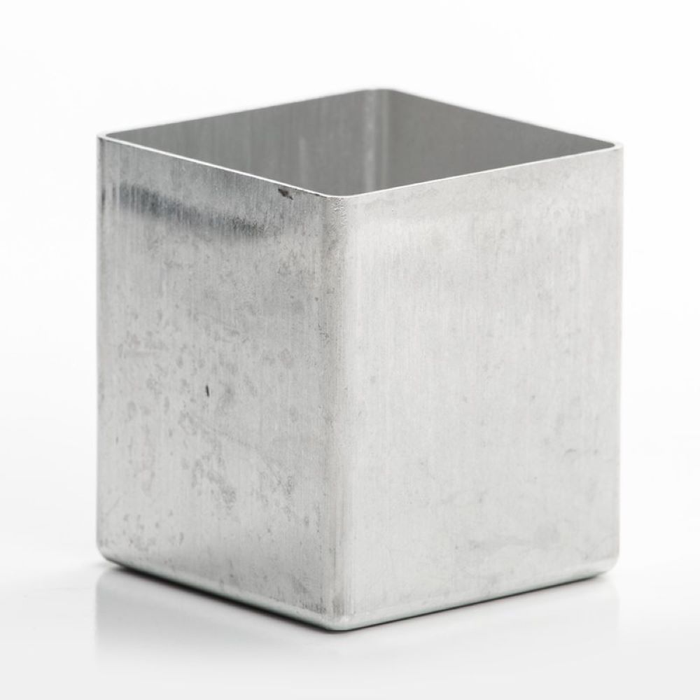 Square Aluminum Candle Mold, 3 x 3 x 3.5