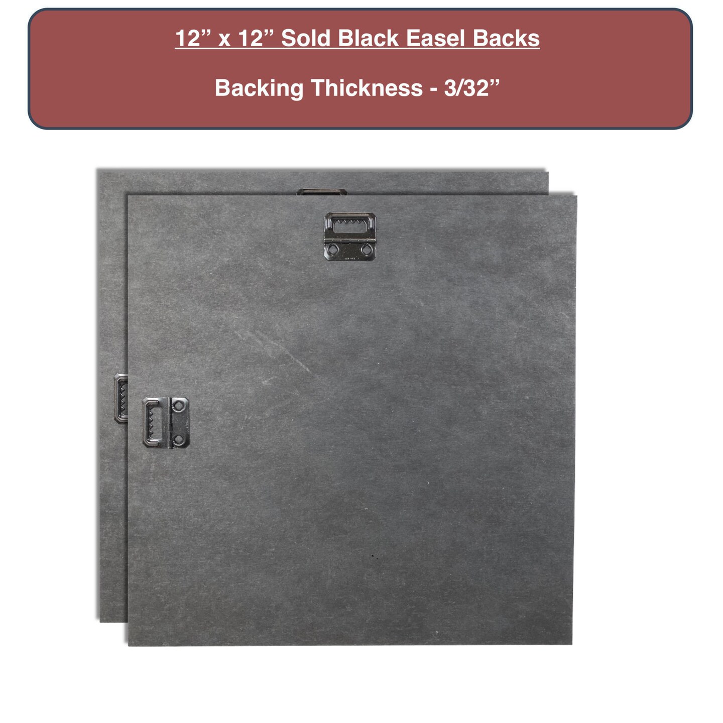 Black Cardboard Hanger Back for Picture Frames, Artwork, and DIY Projects (2 Pack)