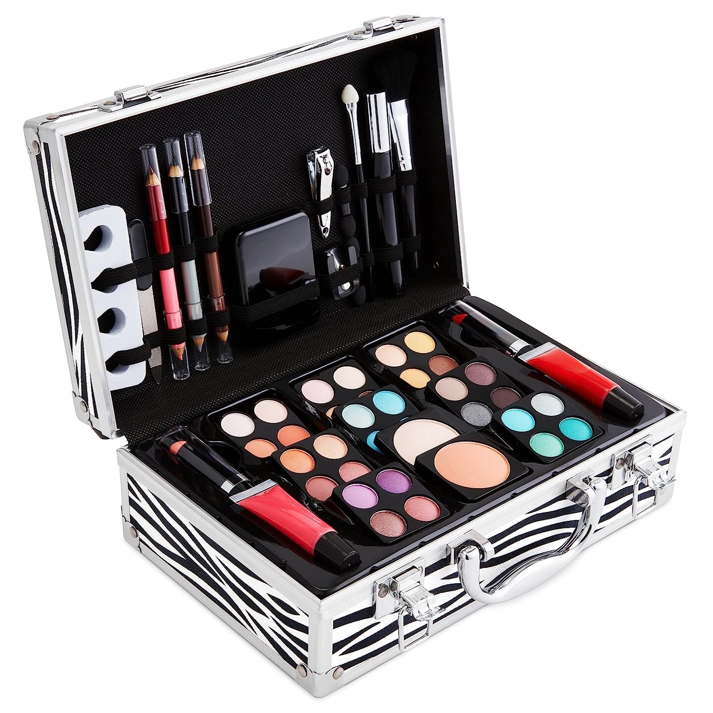 Vokai 79 Piece Makeup Kit - Eye Shadow, Blush, Lip Gloss, Lipstick, Eye &#x26; Lip Liner Pencils, Mascara &#x26; Case