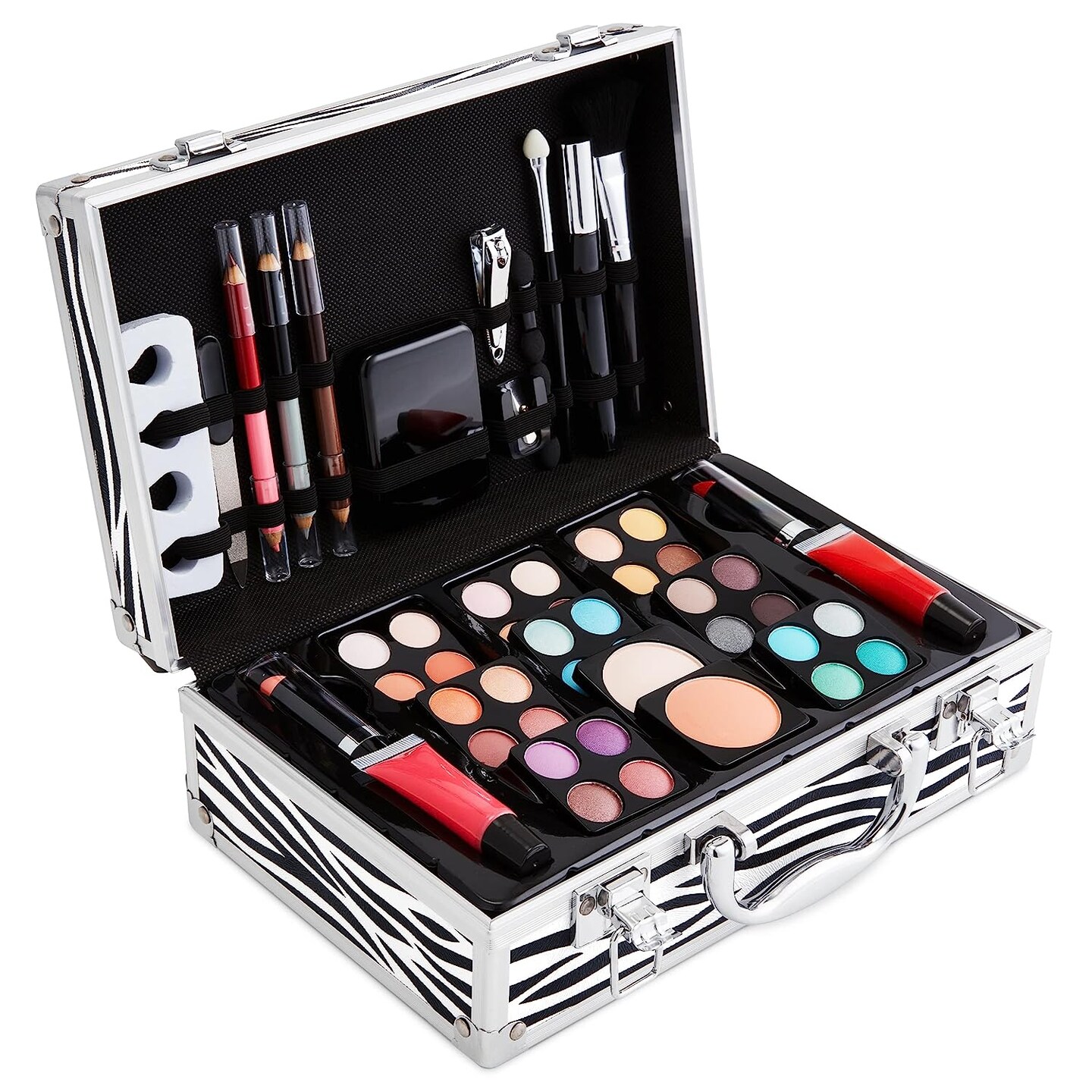 Vokai 79 Piece Makeup Kit - Eye Shadow, Blush, Lip Gloss, Lipstick, Eye & Lip Liner Pencils, Mascara & Case