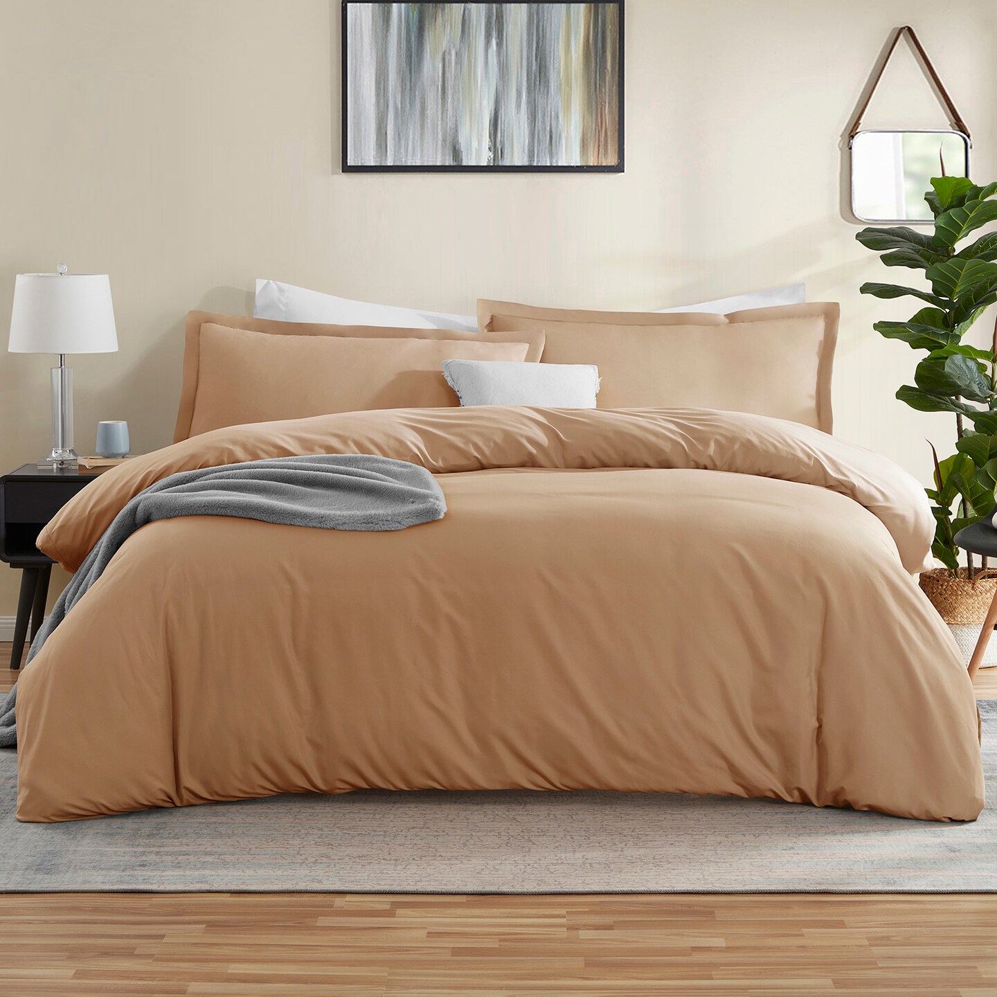 Nestl Double Brushed Microfiber Duvet Cover Set