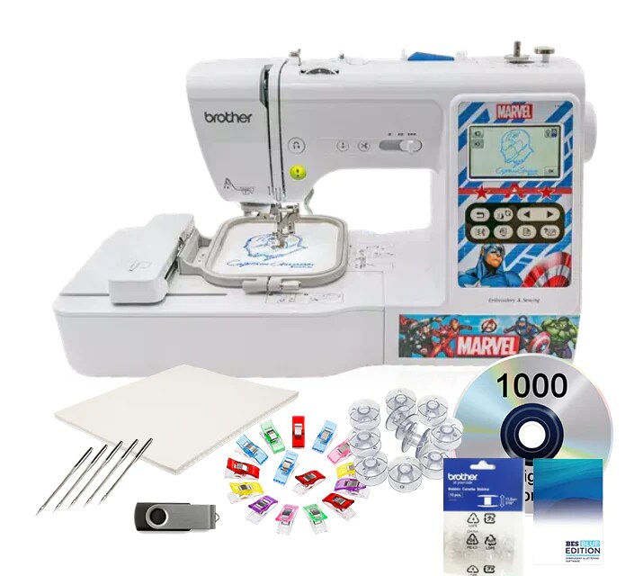 Brother LB5000M Marvel Sewing & Embroidery Machine w/ Embroidery & Sewing Bundle