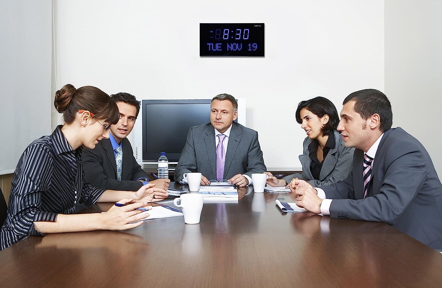 Ivation Huge 22 Inch Large Big Oversized Digital LED Wall Clock